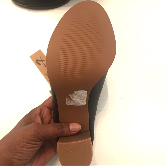 Seven 7 Peep Toe Mules in Navy Blue Size 8 and 8 - Picture 6 of 7